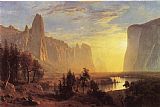 Albert Bierstadt Famous Paintings - Yosemite Valley Yellowstone Park
